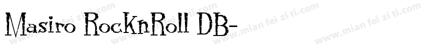 Masiro RocknRoll DB字体转换